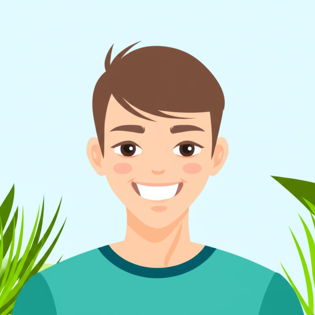 Illustration of a man looking healthy and energetic after overcoming health issues